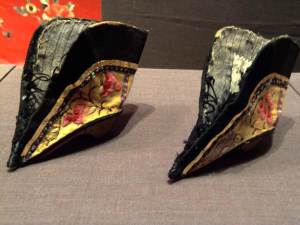 Antique silk shoes. photo: A. Singer